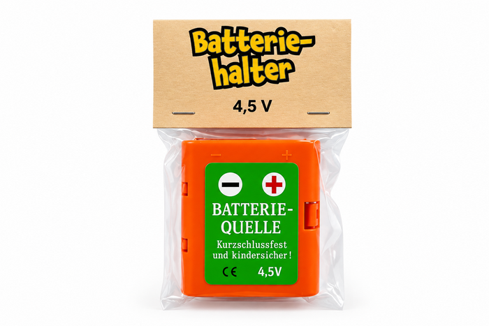 Batteriehalter 4,5 Volt — kurzschlussfest und kindersicher
